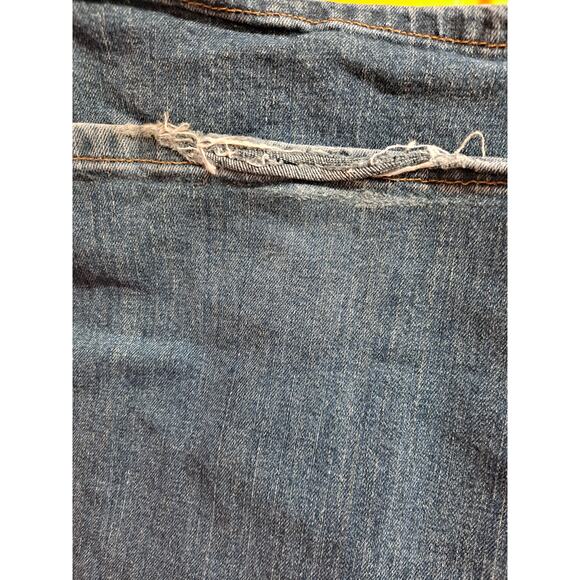 Calvin Klein Jeans Women's Blue Stretch Flare Leg Faded Jeans Size 16 - Picture 4 of 8